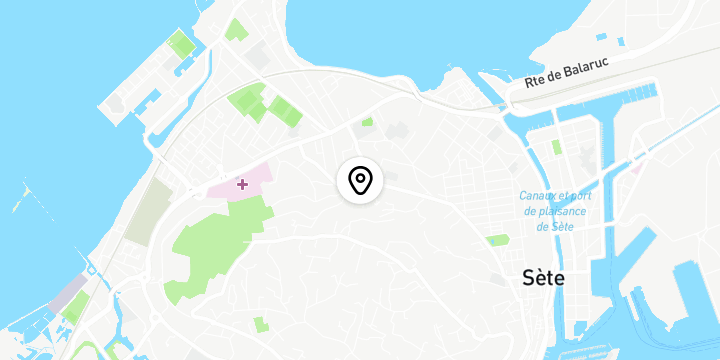 Géolocalisation de Pizza Pizza Sète