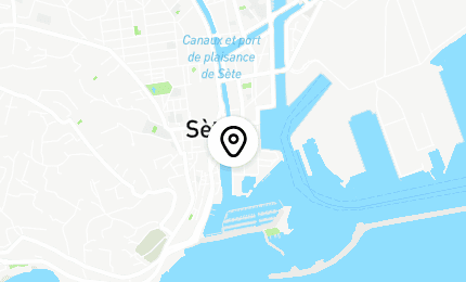 Géolocalisation de Hôtel l'Orque Bleue à Sète