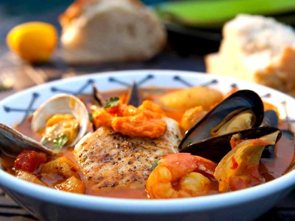 Manger une bouillabaisse Sétoise