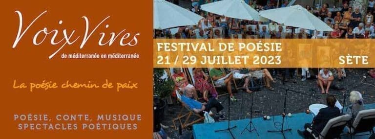 Festival de Poésie Voix Vives 2023 à Sète