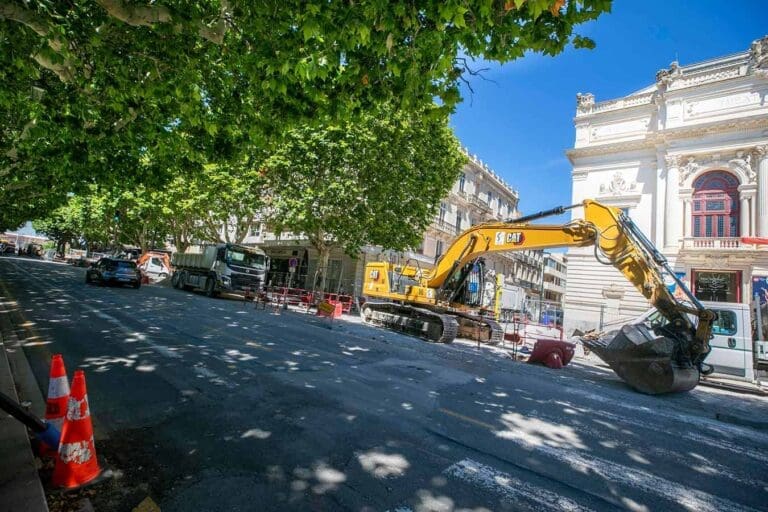 Travaux avenue Victor-Hugo à Sète