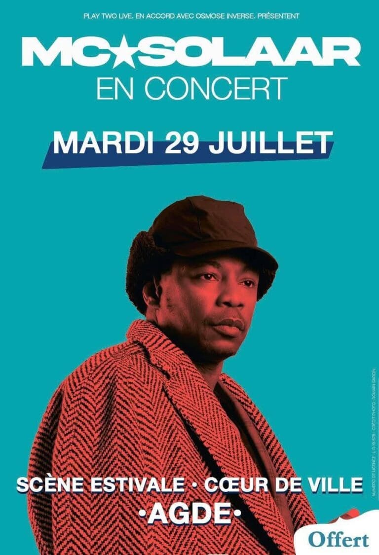 Concert Mc Solaar à Agde – Scène Flottante 2025 Affiche