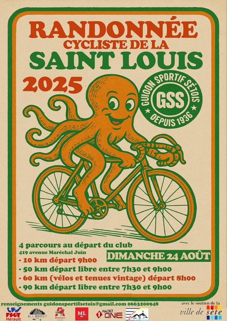 Randonnée cycliste Saint-Louis Sète 2025