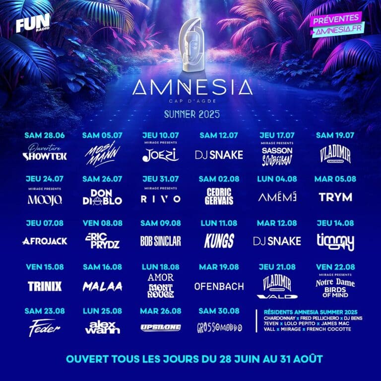 Amnesia Cap Dagde Programme 2025 Affiche