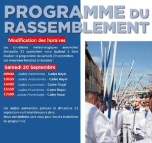 Rassemblement De Joutes Francaises A Sete Programme