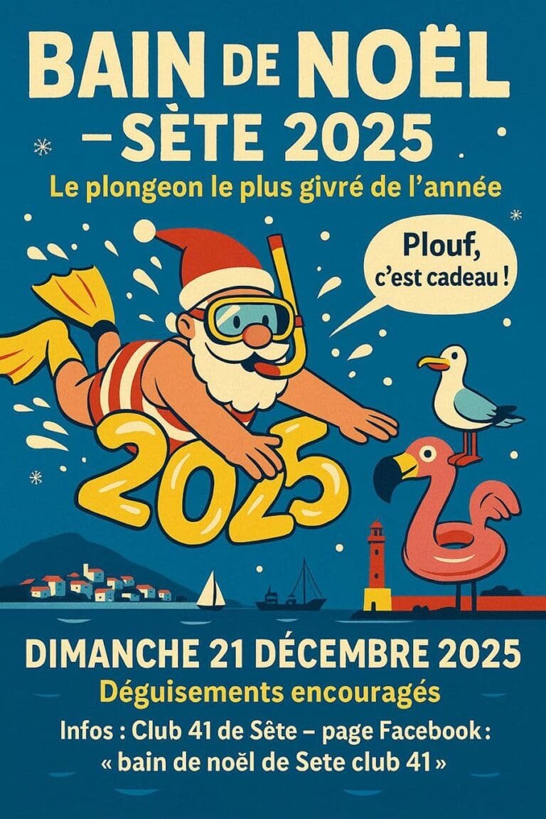 Bain de Noël 2025 à Sète