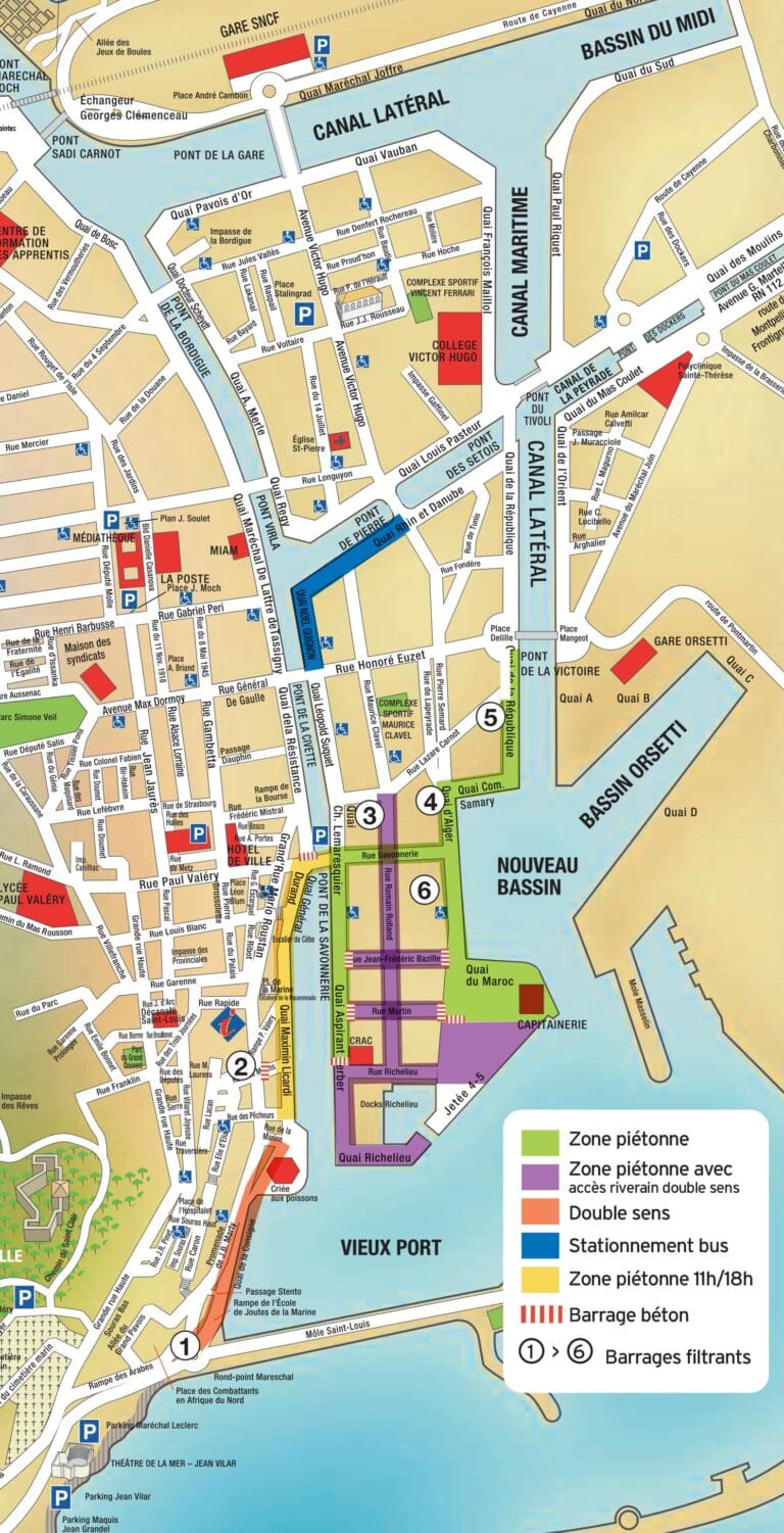 Escale à Sète – Venir, se déplacer, circuler, se garer