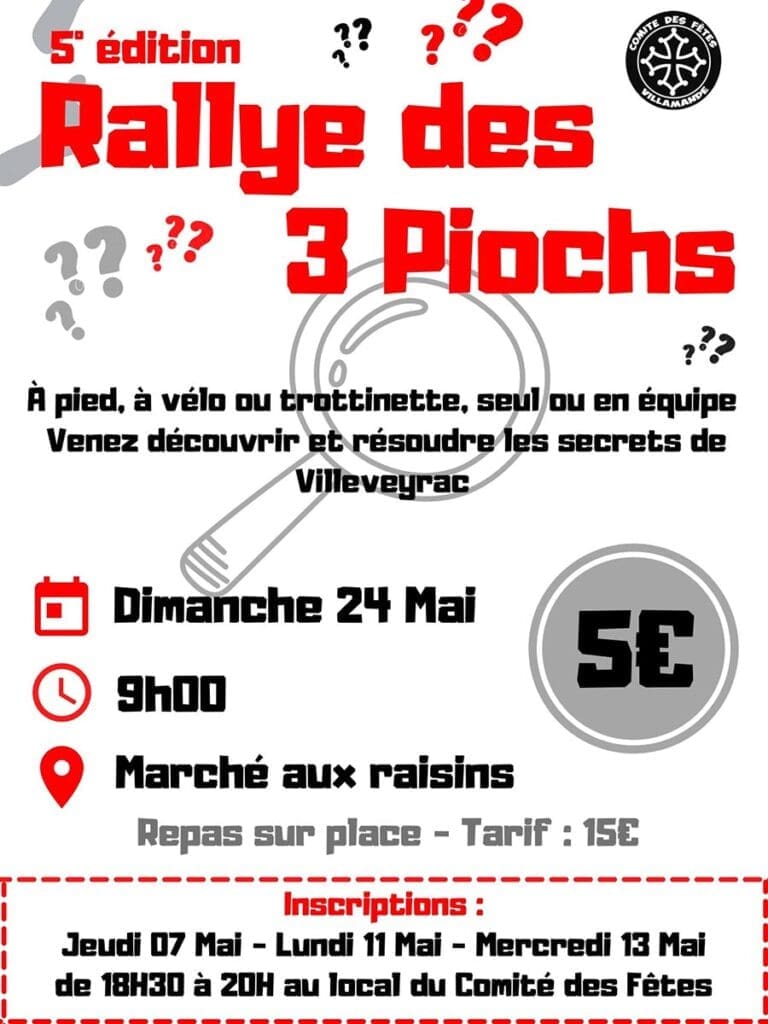 Rallye des 3 Piochs 2026 à Villeveyrac