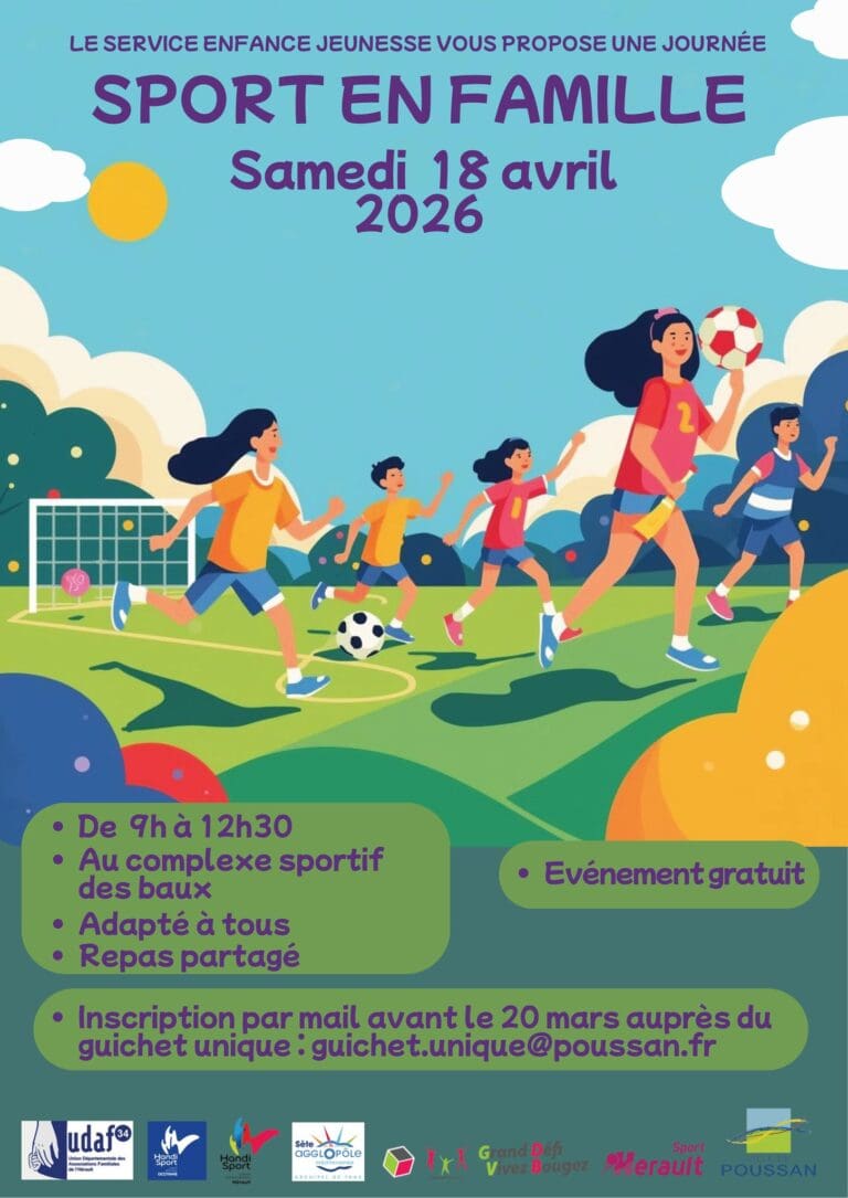 Sport en Famille 2026 – 2ème édition du Grand Défi Vivez-Bougez à Poussan