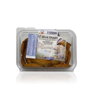 Kémias Gastounet anchois Collioure boîte transparente 150g biscuit salé apéritif