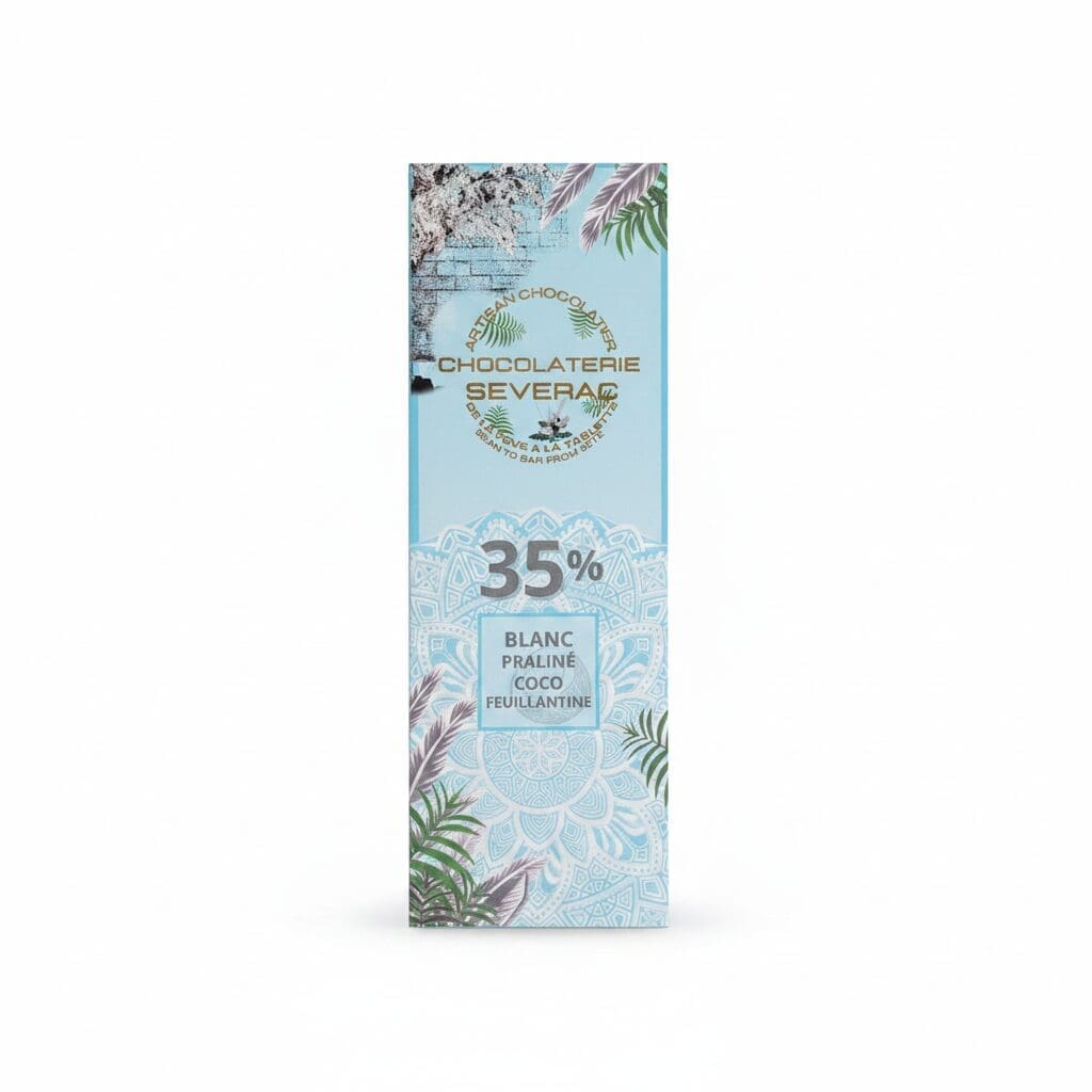 Chocolaterie Severac Blanc Praliné Coco Feuillantine