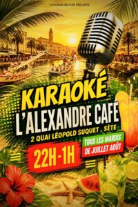Karaoké Dansant Blind Test – Tous les Mardis de Juillet & Août à L'Alexandre Café