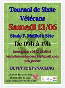 Tournoi de Sixte Vétérans 2026 – Les Moissons du Cœur