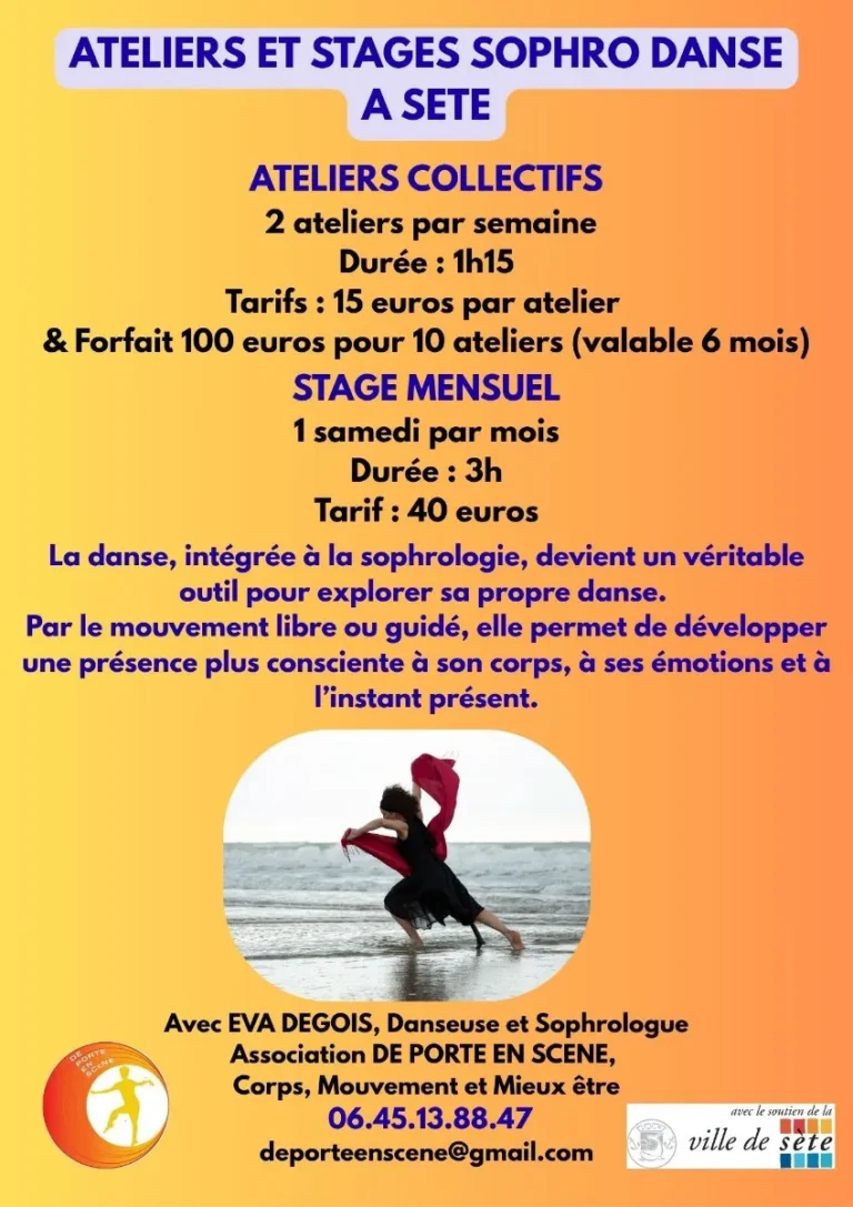 ATELIERS ET STAGES SOPHRO DANSE à l'année