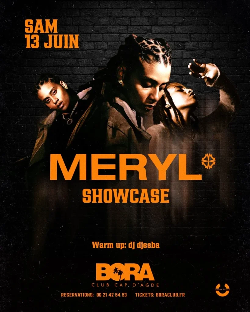 Meryl en showcase au Bora Club