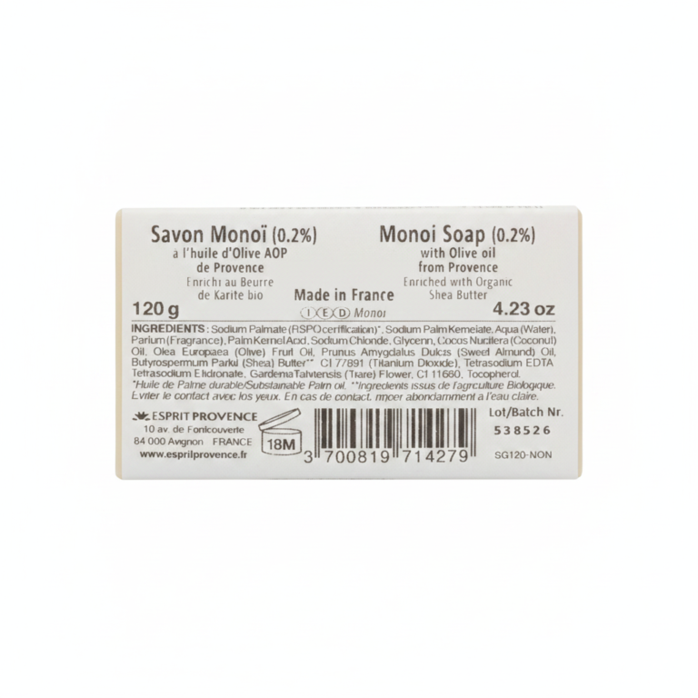 savon provençal huile olive karité bio parfum 120 grammes artisanal