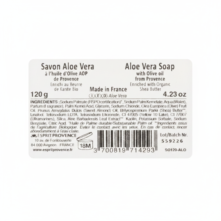 savon provençal huile olive karité bio parfum 120 grammes artisanal