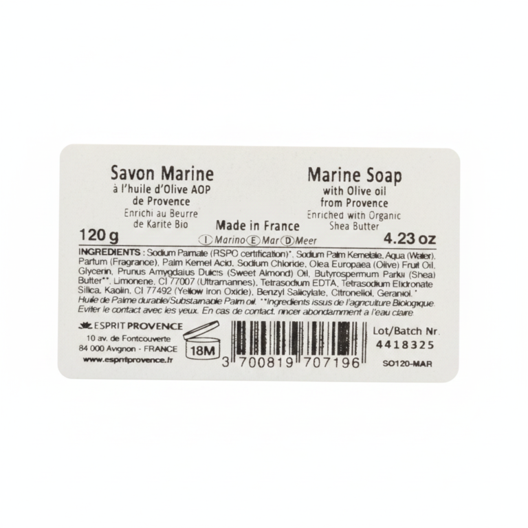 savon provençal huile olive karité bio parfum 120 grammes artisanal