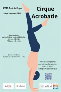 Stages de cirque pour enfants 7-10 ans du 20 au 24 juillet