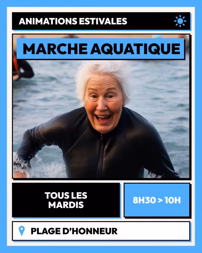 Marche aquatique à Marseillan