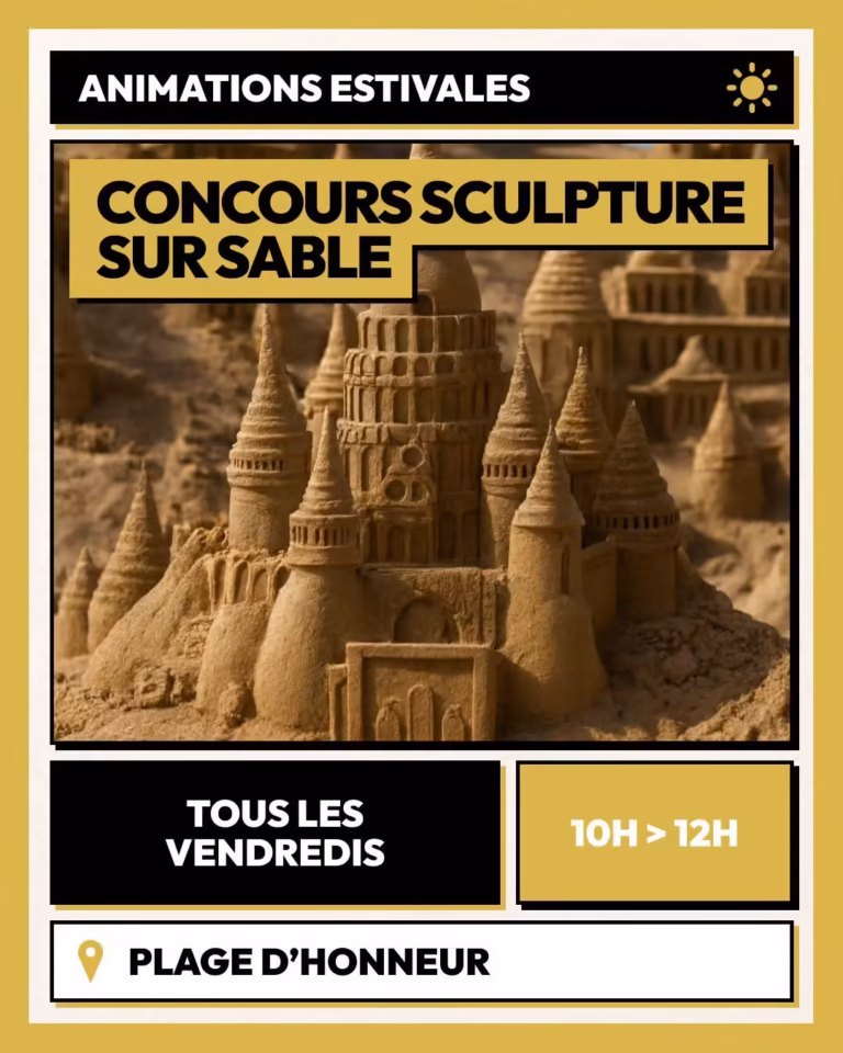 Concours de sculptures sur sable